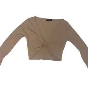 PLT long sleeve crop top